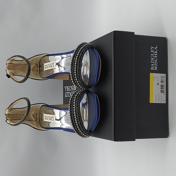 1007- Badgley Mischka Heels Women’s Sandals Size 7.5 NWT - Picture 8 of 14